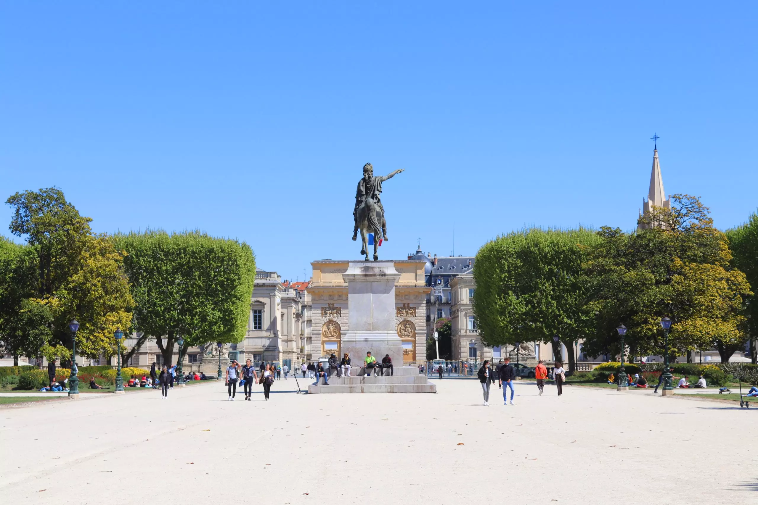 La promenade du Peyrou à Montpellier