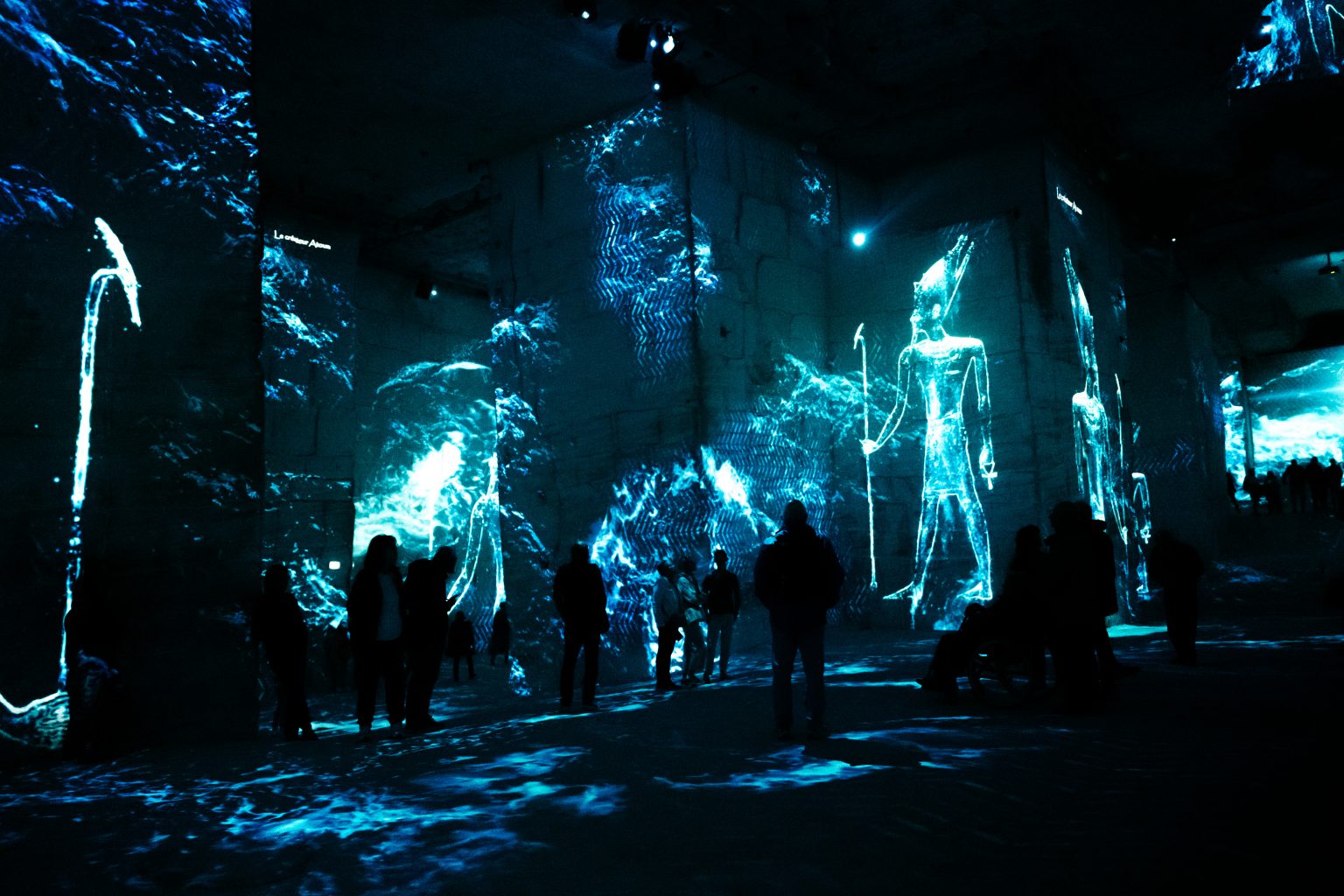 Exposition immersive aux Carrières de Lumières