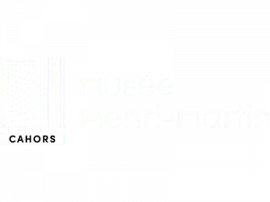 Logo du Musée Henri Martin en blanc