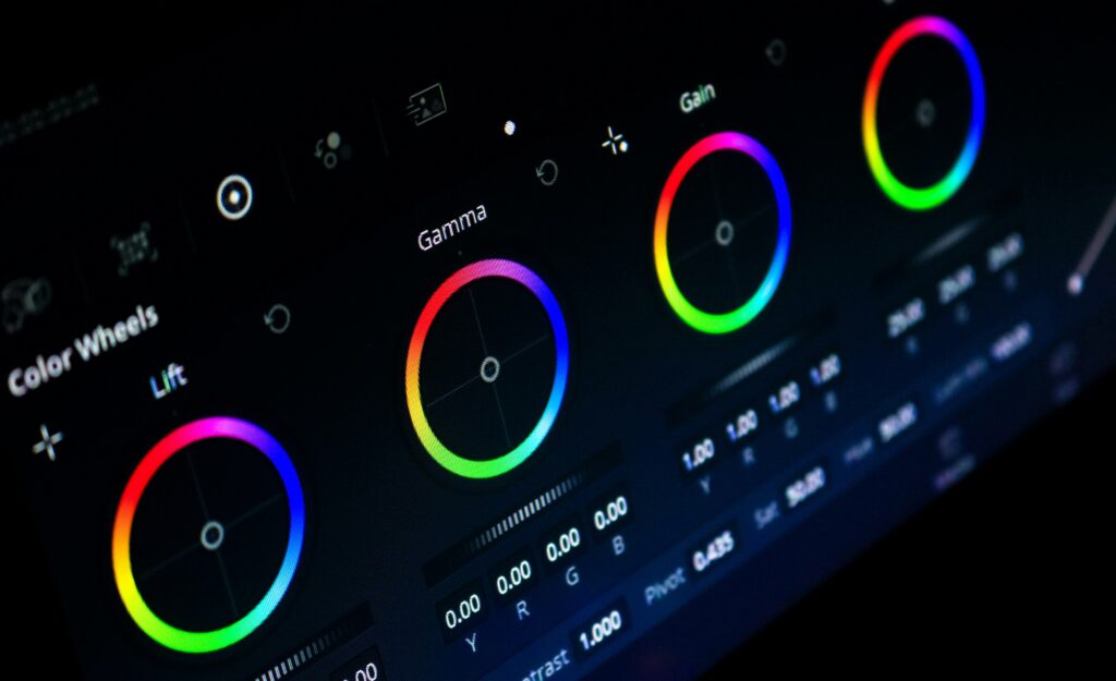 Roues chromatiques d’étalonnage dans DaVinci Resolve